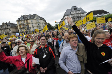 Abschlußaktion aller Bürgerinitiativen