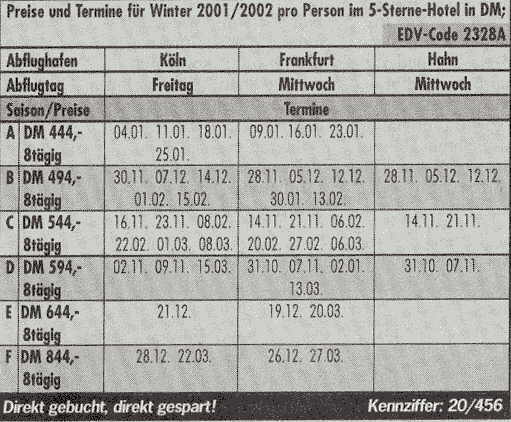 FLugtermine für die Türkeiflüge
