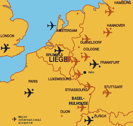 Konkurrenzflugh&auml;fen des Flugplatzes Hahn